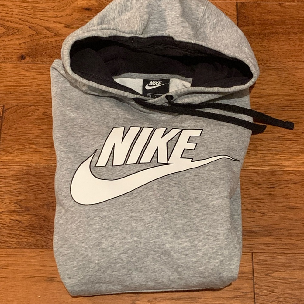 Nike heather grey hoodie